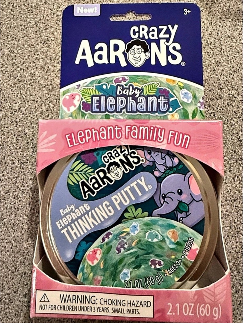 Crazy Aaron's Baby Elephant Thinking Putty